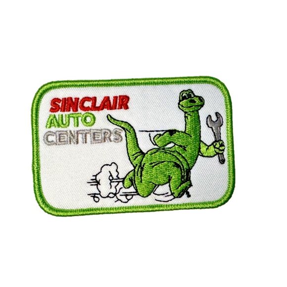 Unbranded Other - Sinclair Auto Centers Dino Premium 3in Embroidered Iron-on Patch